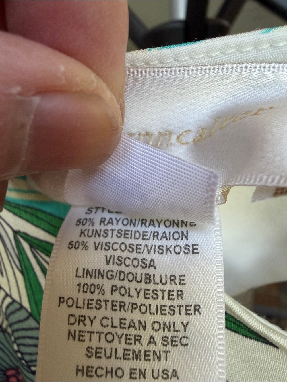 NWT Anthropologie Corey Lynn Calter Bloome Jumpsuit in Cream and Green sz 2 - Picture 8 of 12
